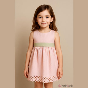 PERFECTLY DRESSED Party Dress Pink & Green Full 6X